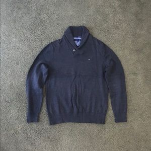 Tommy Hilfiger Shawl Collar Sweater - Heather